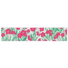 Flora Floral Flower Flowers Pattern Small Flano Scarf