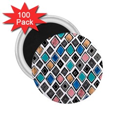 Diamond Shapes Pattern 2 25  Magnets (100 Pack)  by Sudhe