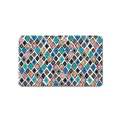 Diamond Shapes Pattern Magnet (name Card) by Sudhe