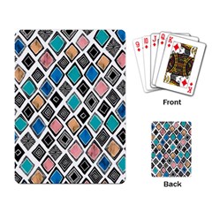 Diamond Shapes Pattern Playing Cards Single Design (rectangle)