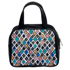 Diamond Shapes Pattern Classic Handbag (two Sides) by Sudhe