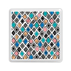 Diamond Shapes Pattern Memory Card Reader (square)