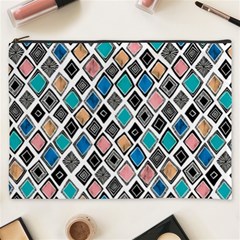 Diamond Shapes Pattern Cosmetic Bag (xxxl) by Sudhe