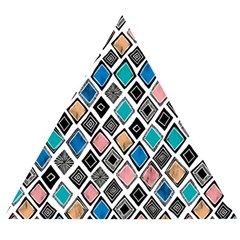 Diamond Shapes Pattern Wooden Puzzle Triangle by Sudhe