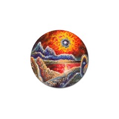 Sci Fi  Landscape Painting Golf Ball Marker (10 Pack) by Sudhe