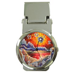 Sci Fi  Landscape Painting Money Clip Watches by Sudhe