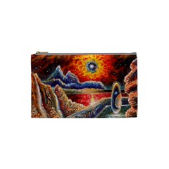 Sci Fi  Landscape Painting Cosmetic Bag (small) by Sudhe