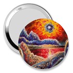 Sci Fi  Landscape painting 3  Handbag Mirrors Front