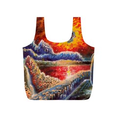 Sci Fi  Landscape Painting Full Print Recycle Bag (s) by Sudhe