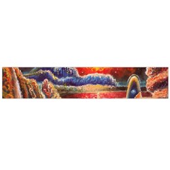 Sci Fi  Landscape Painting Large Flano Scarf 