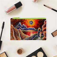 Sci Fi  Landscape Painting Cosmetic Bag (xs)