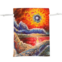 Sci Fi  Landscape Painting  Lightweight Drawstring Pouch (xl)