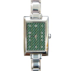 Stamping Heart Love Rectangle Italian Charm Watch by Bajindul