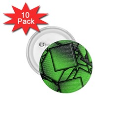 Binary Digitization Null Green 1 75  Buttons (10 Pack) by HermanTelo