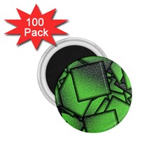 Binary Digitization Null Green 1 75  Magnets (100 Pack)  by HermanTelo