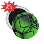 Binary Digitization Null Green 2.25  Magnets (100 pack)  Front