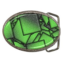 Binary Digitization Null Green Belt Buckles by HermanTelo