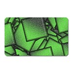 Binary Digitization Null Green Magnet (Rectangular) Front