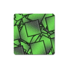 Binary Digitization Null Green Square Magnet by HermanTelo