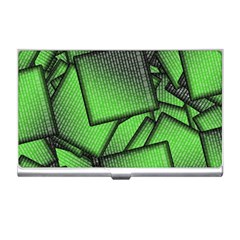 Binary Digitization Null Green Business Card Holder