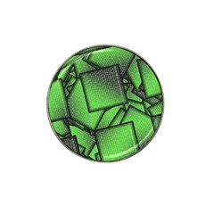 Binary Digitization Null Green Hat Clip Ball Marker (10 Pack)