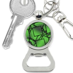 Binary Digitization Null Green Bottle Opener Key Chain by HermanTelo