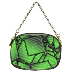 Binary Digitization Null Green Chain Purse (two Sides) by HermanTelo