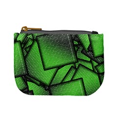 Binary Digitization Null Green Mini Coin Purse