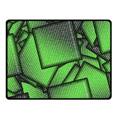 Binary Digitization Null Green Fleece Blanket (small) by HermanTelo