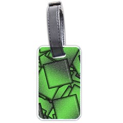 Binary Digitization Null Green Luggage Tag (one Side) by HermanTelo