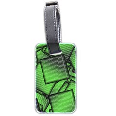 Binary Digitization Null Green Luggage Tag (two Sides) by HermanTelo