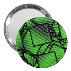 Binary Digitization Null Green 3  Handbag Mirrors by HermanTelo