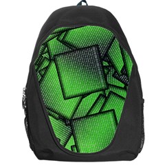 Binary Digitization Null Green Backpack Bag