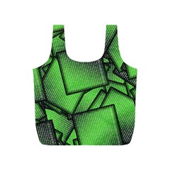 Binary Digitization Null Green Full Print Recycle Bag (s) by HermanTelo