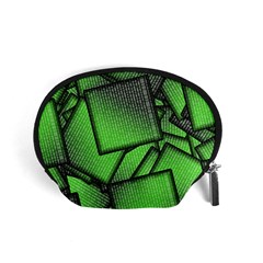 Binary Digitization Null Green Accessory Pouch (small)