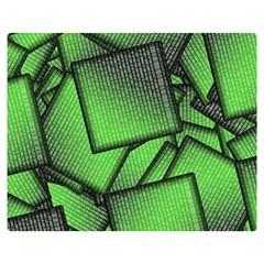 Binary Digitization Null Green Double Sided Flano Blanket (medium)  by HermanTelo