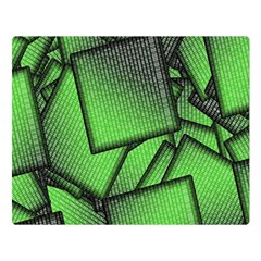 Binary Digitization Null Green Double Sided Flano Blanket (large) 