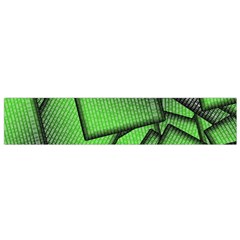 Binary Digitization Null Green Small Flano Scarf by HermanTelo