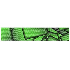 Binary Digitization Null Green Large Flano Scarf  by HermanTelo