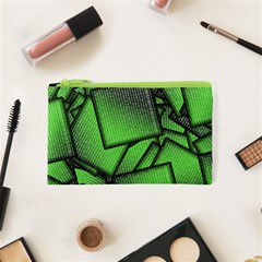 Binary Digitization Null Green Cosmetic Bag (xs)