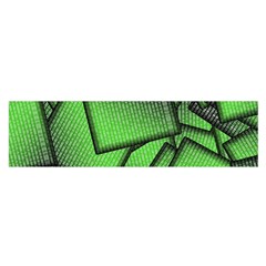 Binary Digitization Null Green Satin Scarf (oblong) by HermanTelo