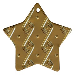 Gold Background 3d Ornament (star) by Mariart