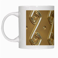 Gold Background 3d White Mugs by Mariart