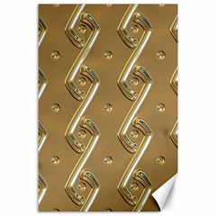 Gold Background 3d Canvas 24  X 36  by Mariart