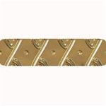 Gold Background 3d Large Bar Mats 32 x8.5  Bar Mat