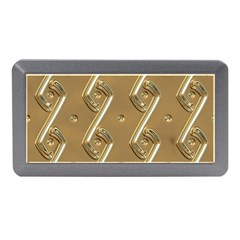 Gold Background 3d Memory Card Reader (mini) by Mariart