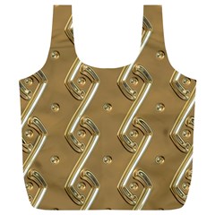 Gold Background 3d Full Print Recycle Bag (xl)