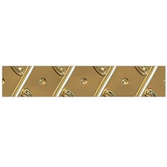 Gold Background 3d Large Flano Scarf  by Mariart