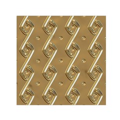 Gold Background 3d Small Satin Scarf (square) by Mariart