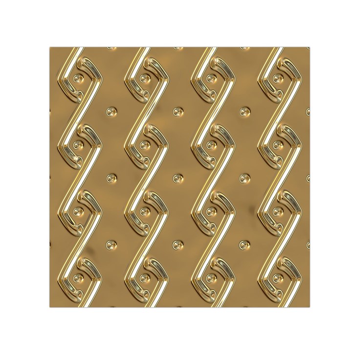 Gold Background 3d Small Satin Scarf (Square)